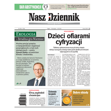 Nasz Dziennik z dnia 18.08.2023 wydanie PDF