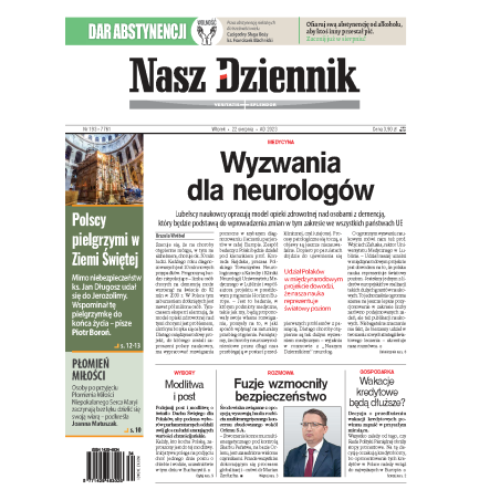 Nasz Dziennik z dnia 22.08.2023 wydanie PDF