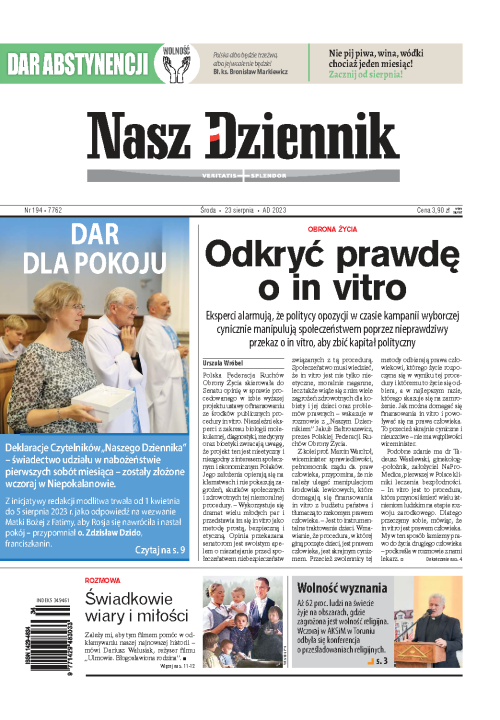 Nasz Dziennik z dnia 23.08.2023 wydanie PDF