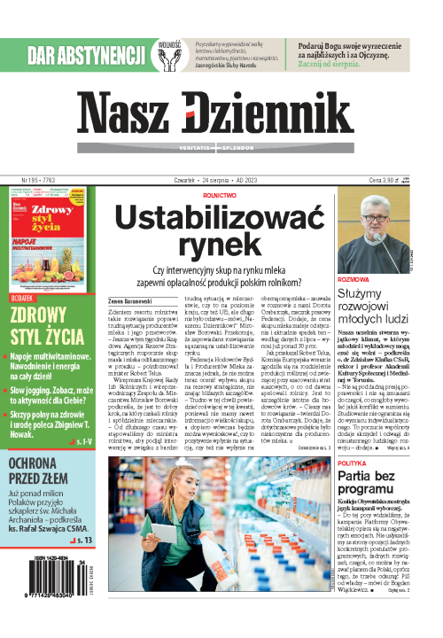 Nasz Dziennik z dnia 24.08.2023 wydanie PDF