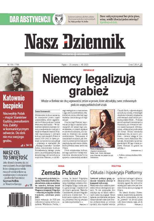 Nasz Dziennik z dnia 25.08.2023 wydanie PDF