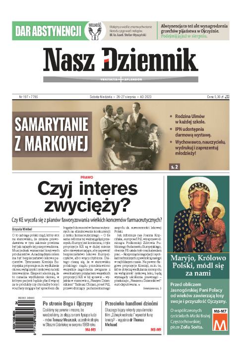 Nasz Dziennik z dnia 26.08.2023 wydanie PDF