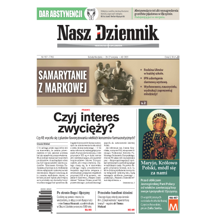 Nasz Dziennik z dnia 26.08.2023 wydanie PDF