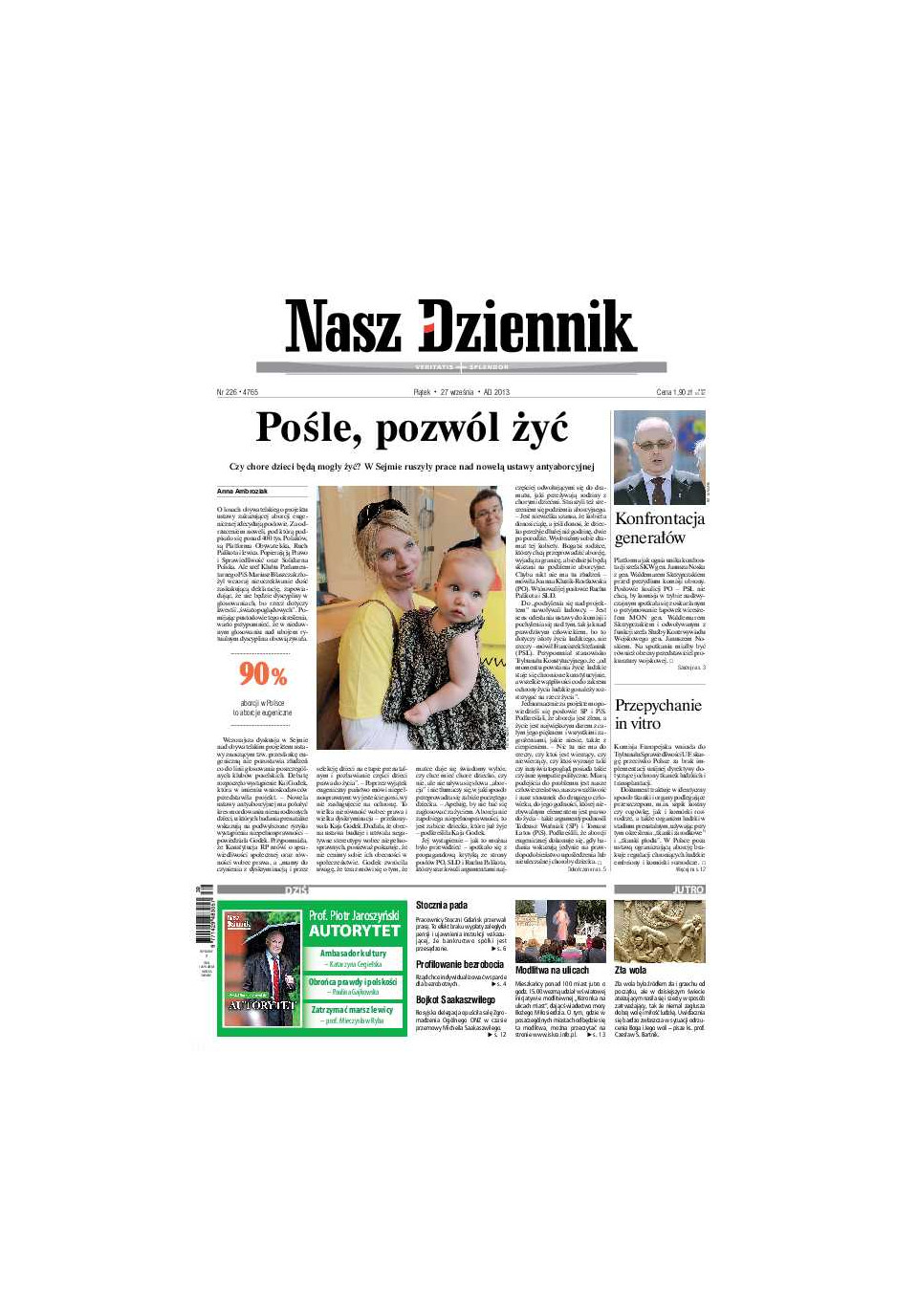 Nasz Dziennik z dnia 27.09.2013 wydanie PDF