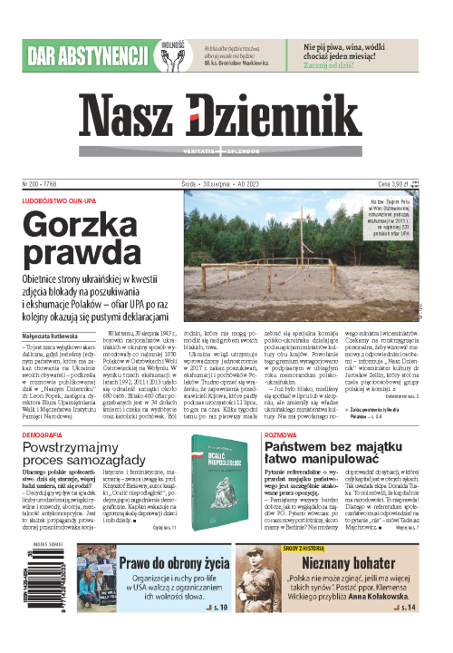 Nasz Dziennik z dnia 30.08.2023 wydanie PDF