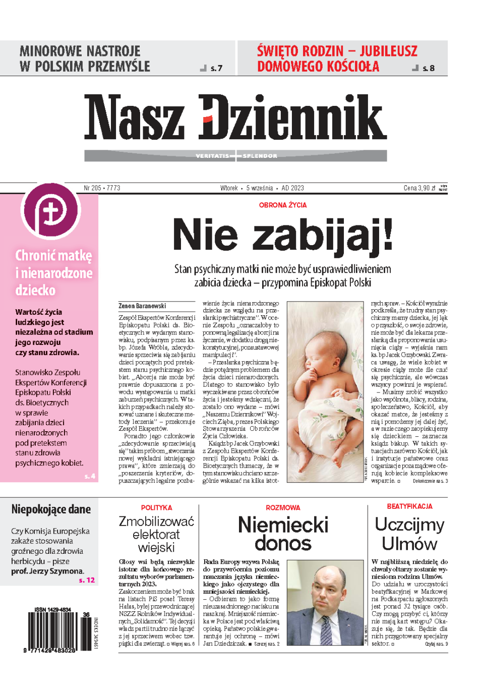 Nasz Dziennik z dnia 05.09.2023 wydanie PDF