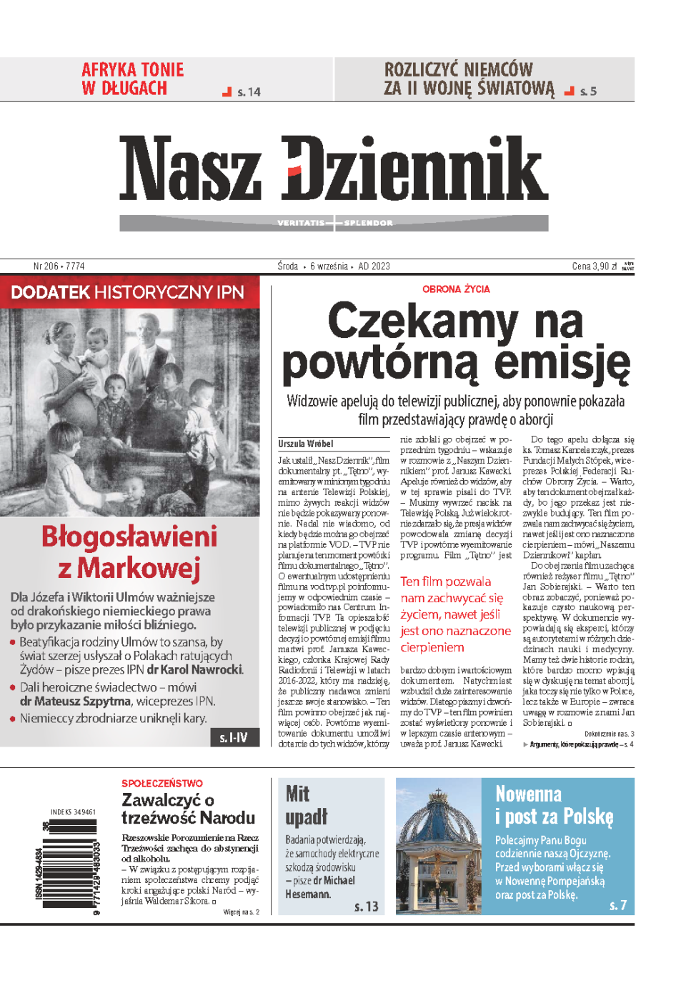 Nasz Dziennik z dnia 06.09.2023 wydanie PDF