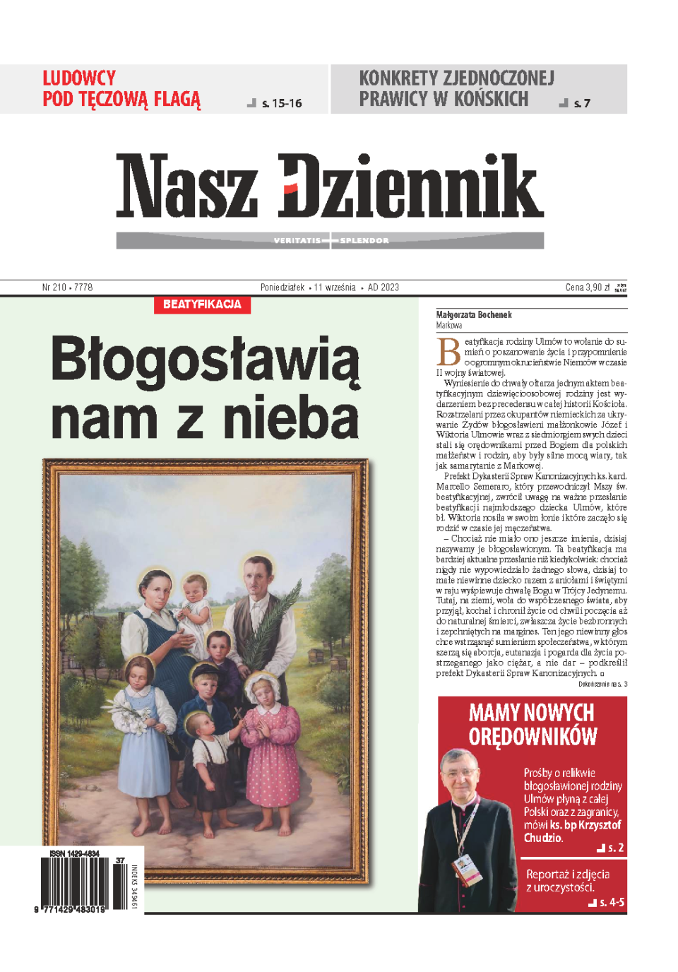 Nasz Dziennik z dnia 11.09.2023 wydanie PDF