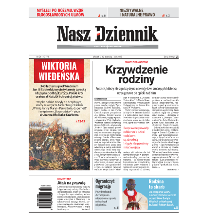 Nasz Dziennik z dnia 12.09.2023 wydanie PDF