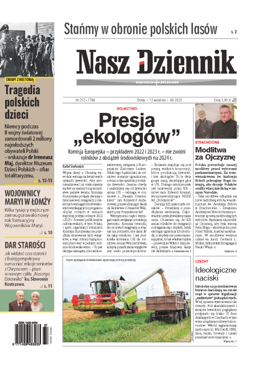 Nasz Dziennik z dnia 13.09.2023 wydanie PDF