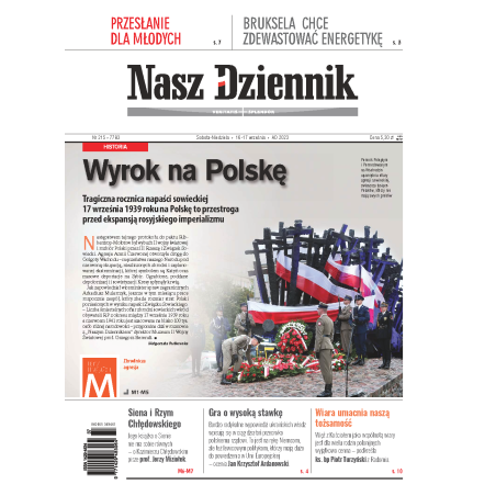 Nasz Dziennik z dnia 16.09.2023 wydanie PDF