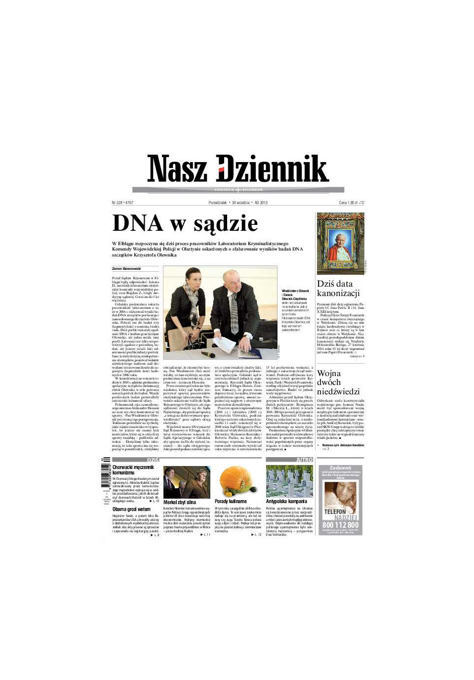Nasz Dziennik z dnia 30.09.2013 wydanie PDF