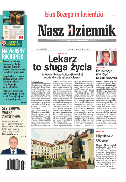 Nasz Dziennik z dnia 20.09.2023 wydanie PDF