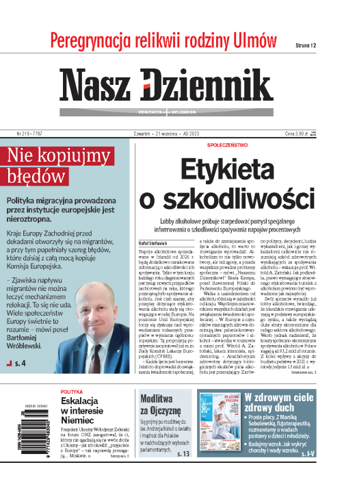 Nasz Dziennik z dnia 21.09.2023 wydanie PDF