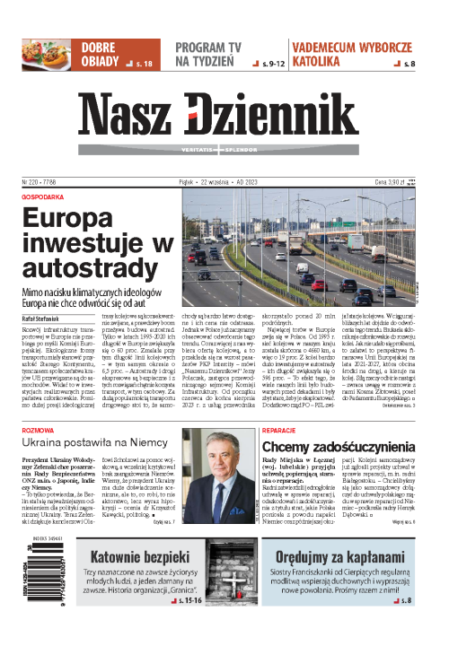 Nasz Dziennik z dnia 22.09.2023 wydanie PDF
