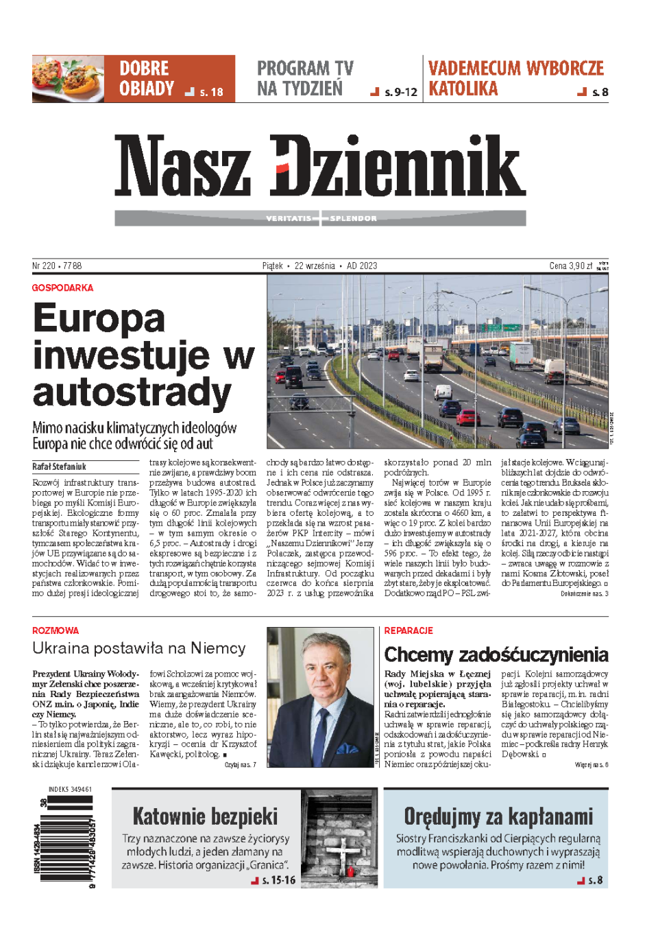 Nasz Dziennik z dnia 22.09.2023 wydanie PDF