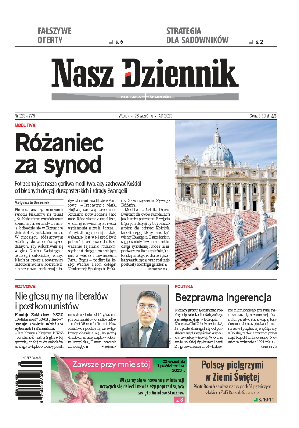Nasz Dziennik z dnia 26.09.2023 wydanie PDF