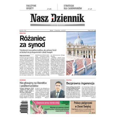 Nasz Dziennik z dnia 26.09.2023 wydanie PDF