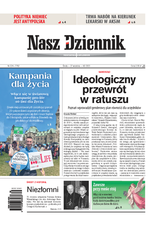 Nasz Dziennik z dnia 27.09.2023 wydanie PDF