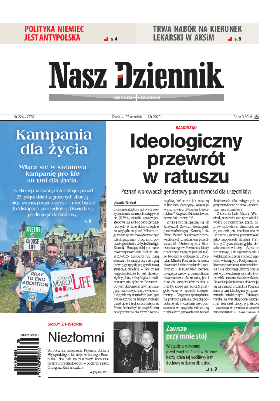 Nasz Dziennik z dnia 27.09.2023 wydanie PDF