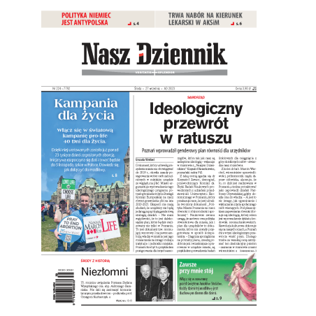 Nasz Dziennik z dnia 27.09.2023 wydanie PDF