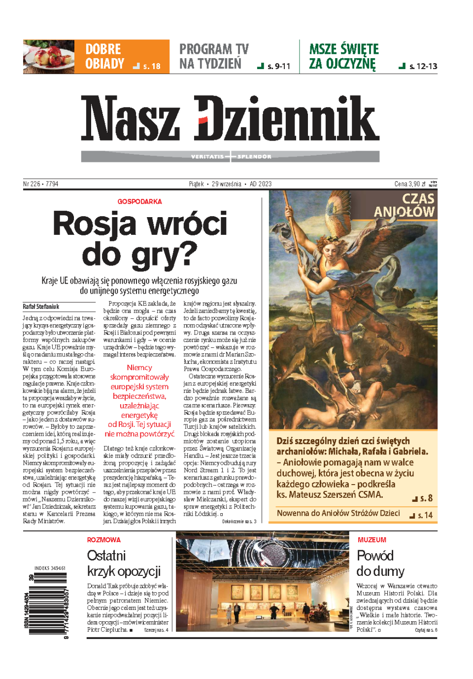 Nasz Dziennik z dnia 29.09.2023 wydanie PDF