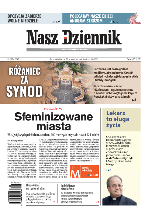 Nasz Dziennik z dnia 30.09.2023 wydanie PDF