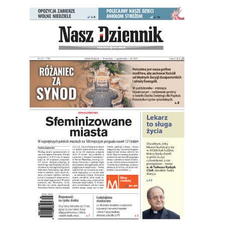 Nasz Dziennik z dnia 30.09.2023 wydanie PDF