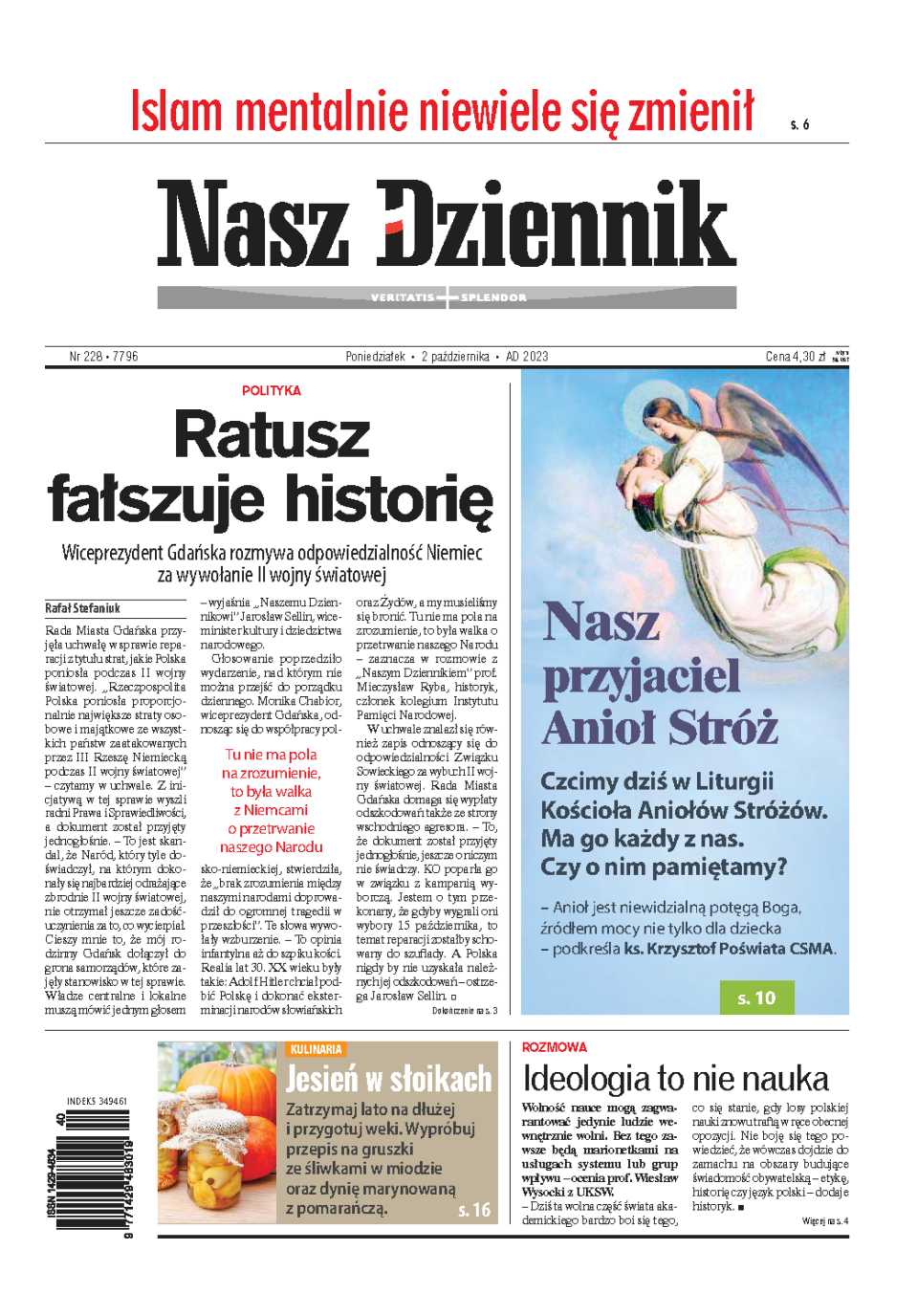 Nasz Dziennik z dnia 02.10.2023 wydanie PDF