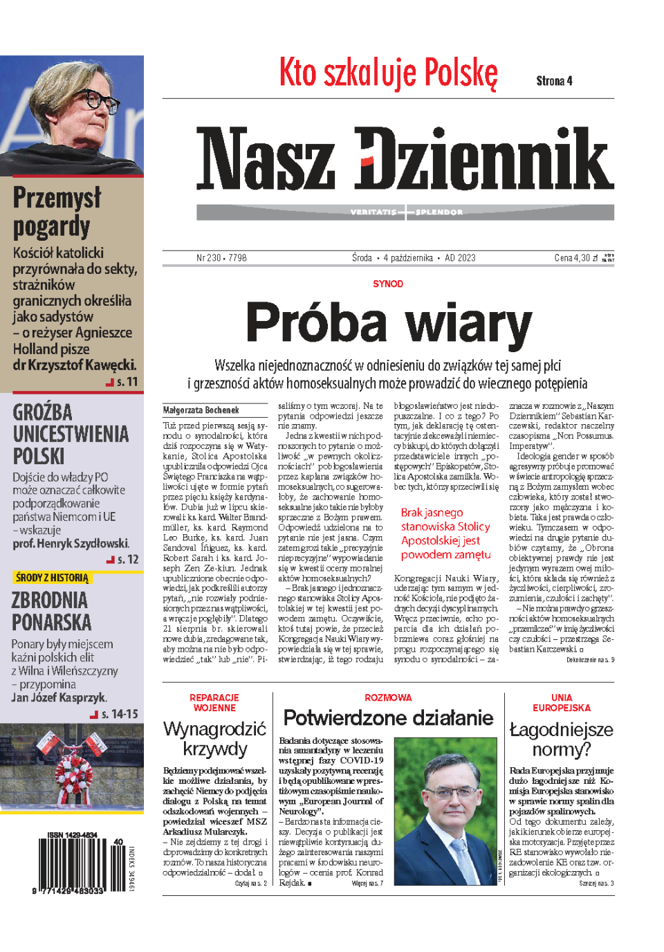 Nasz Dziennik z dnia 04.10.2023 wydanie PDF