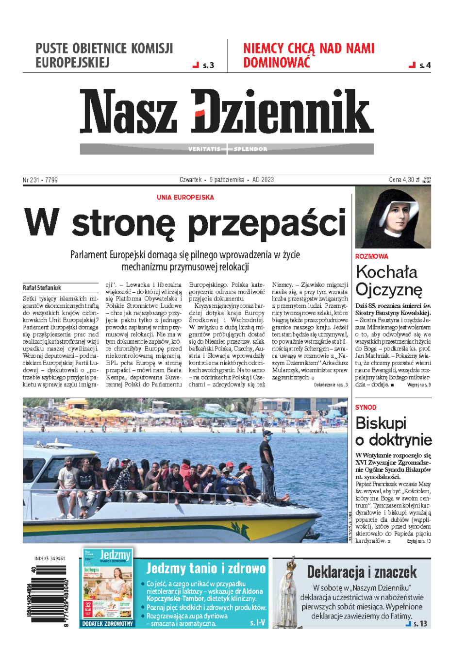 Nasz Dziennik z dnia 05.10.2023 wydanie PDF