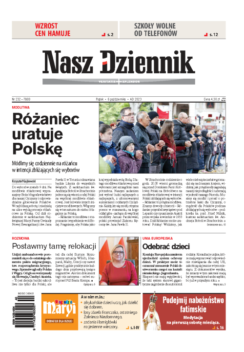 Nasz Dziennik z dnia 06.10.2023 wydanie PDF