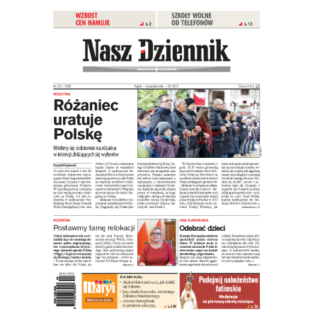 Nasz Dziennik z dnia 06.10.2023 wydanie PDF