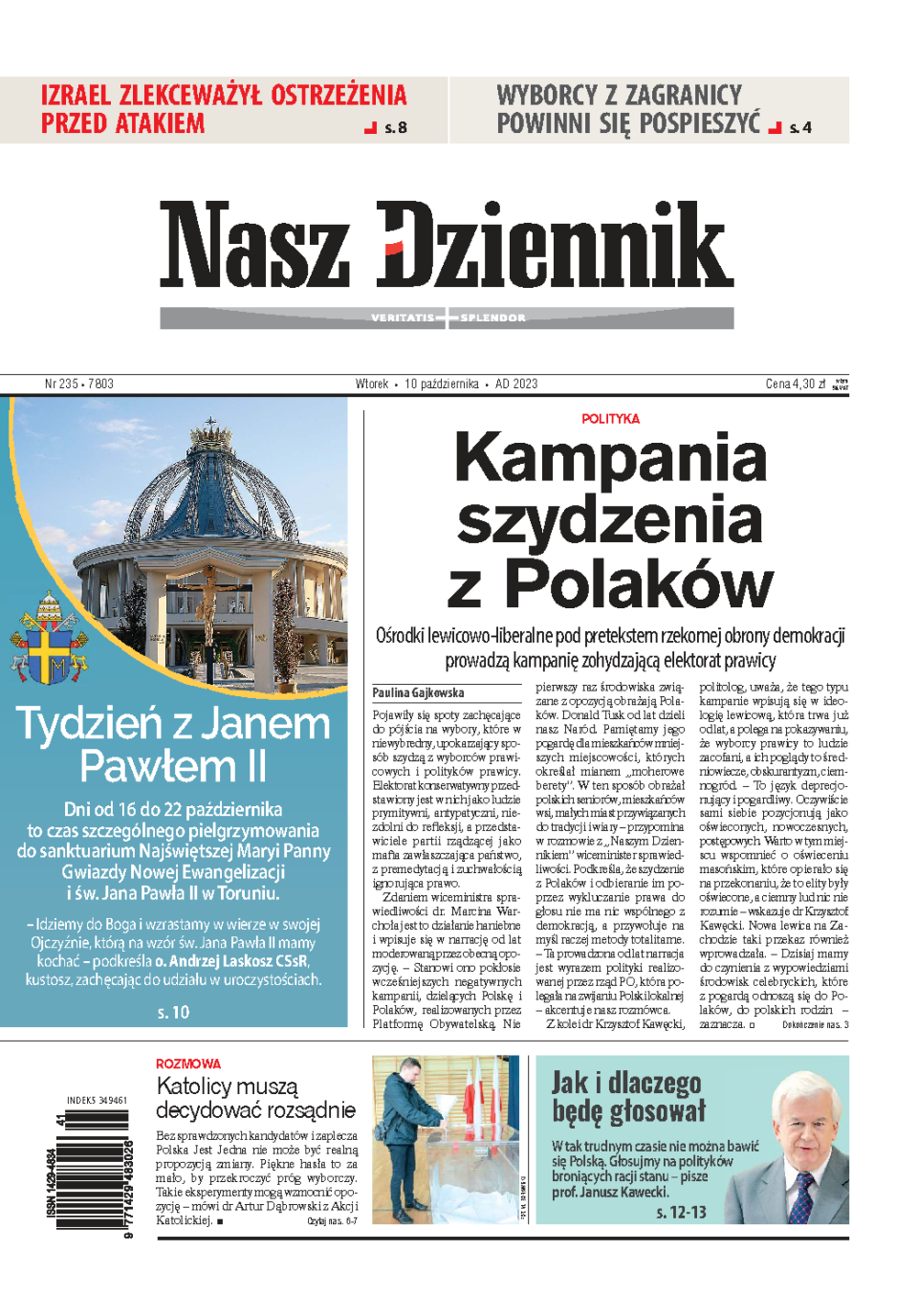 Nasz Dziennik z dnia 10.10.2023 wydanie PDF