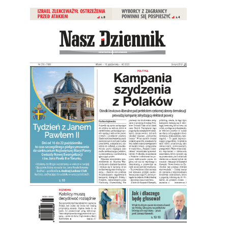 Nasz Dziennik z dnia 10.10.2023 wydanie PDF