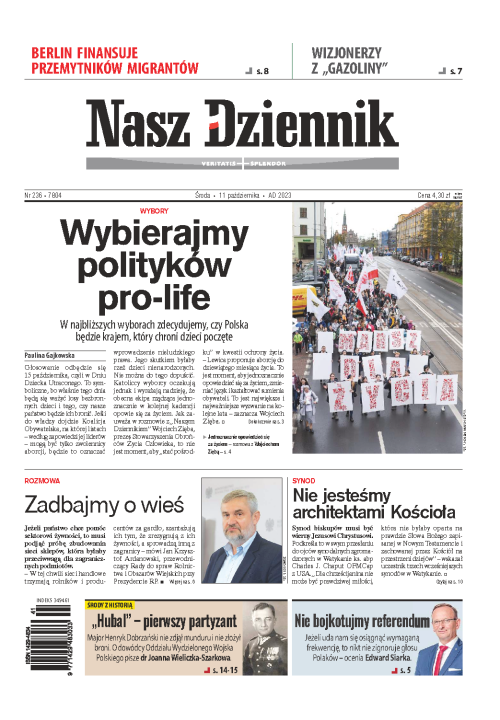 Nasz Dziennik z dnia 11.10.2023 wydanie PDF