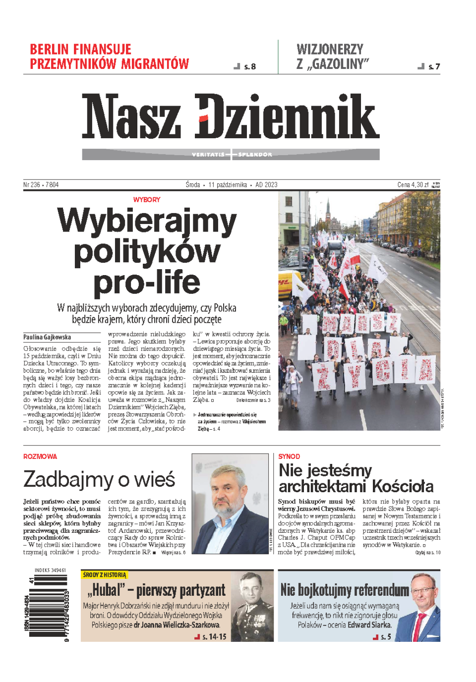 Nasz Dziennik z dnia 11.10.2023 wydanie PDF