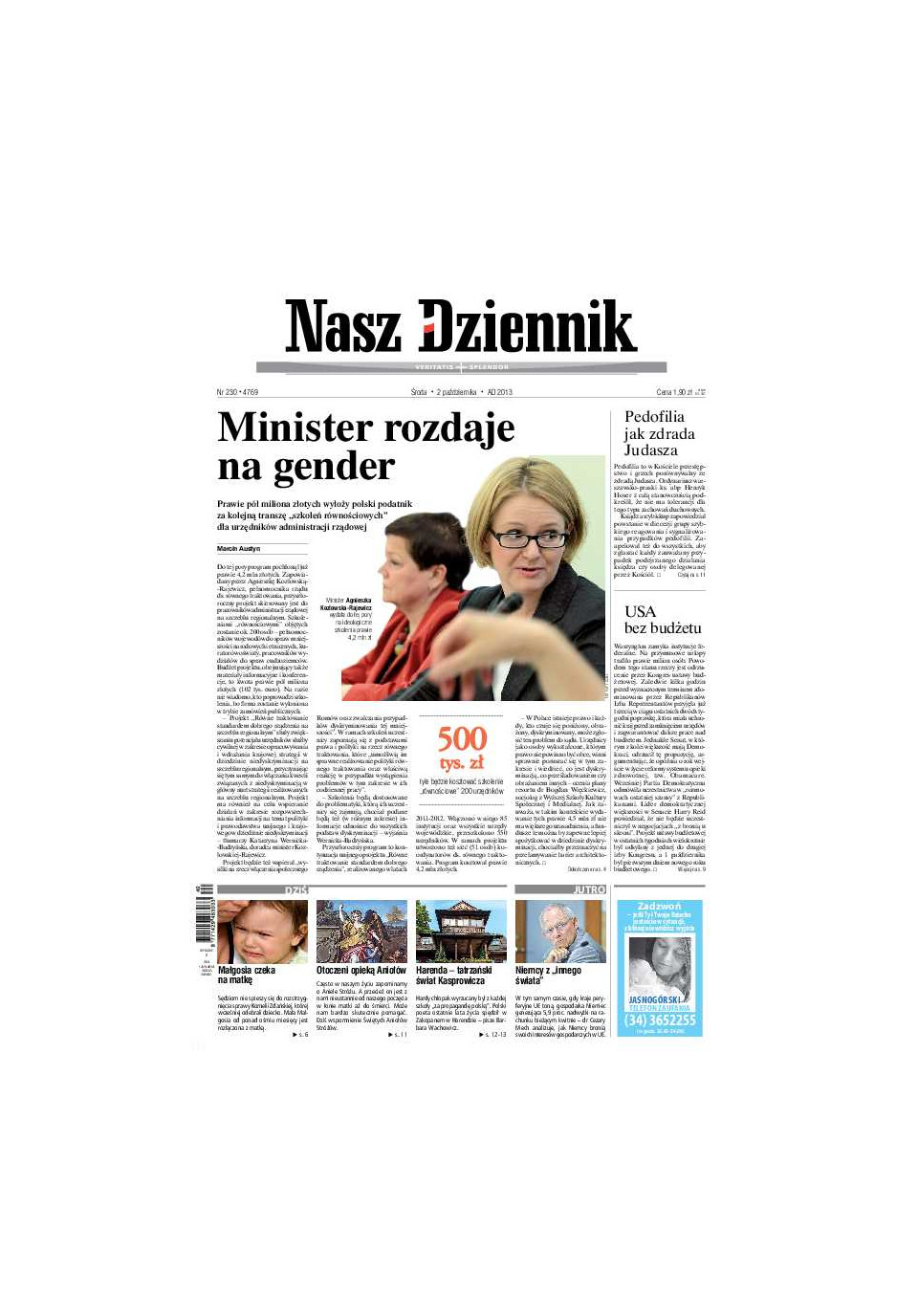 Nasz Dziennik z dnia 02.10.2013 wydanie PDF