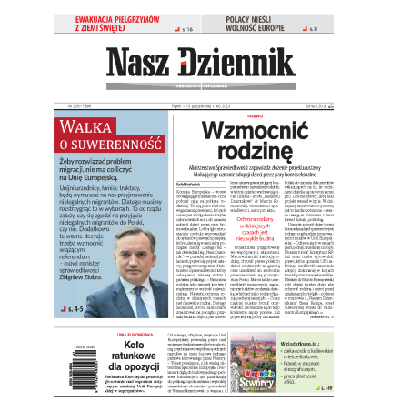 Nasz Dziennik z dnia 13.10.2023 wydanie PDF