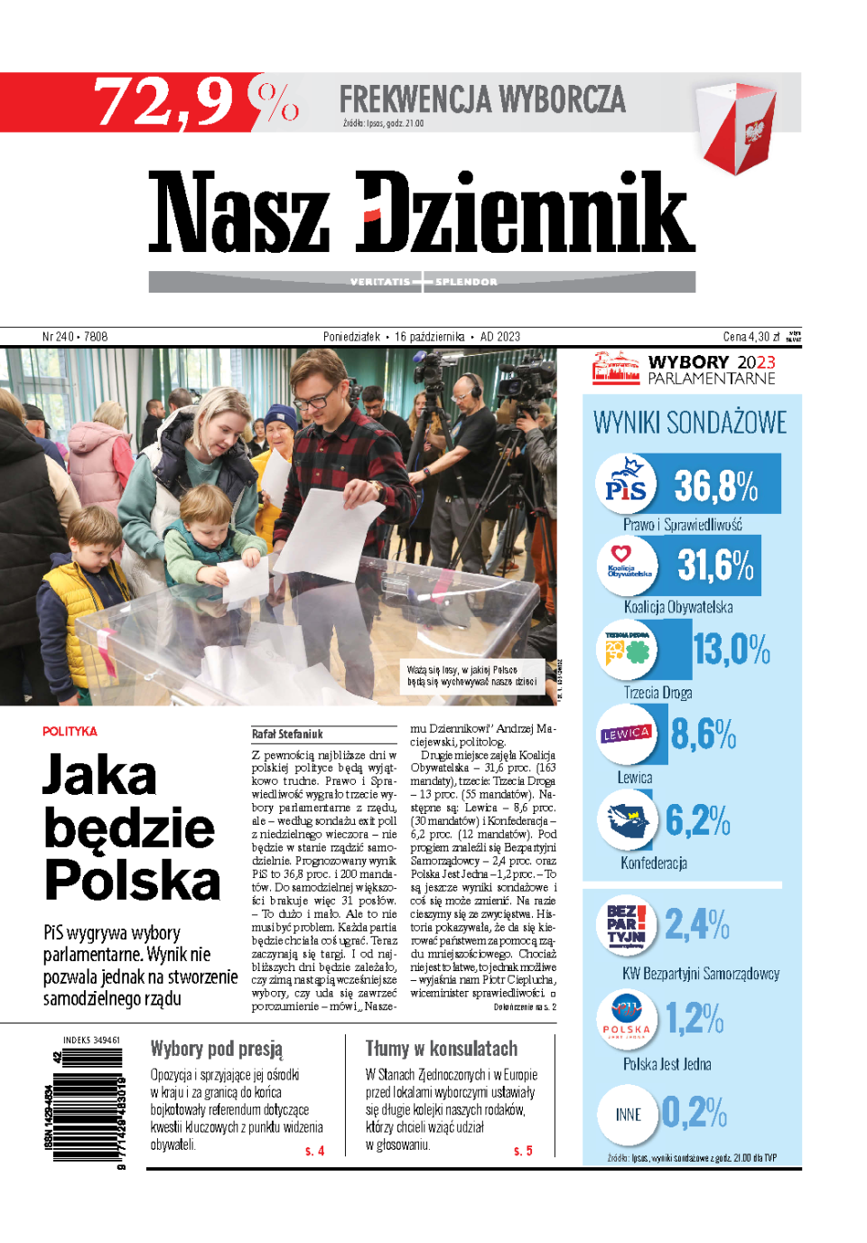 Nasz Dziennik z dnia 16.10.2023 wydanie PDF