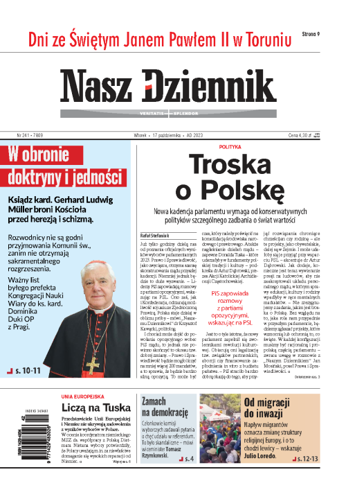 Nasz Dziennik z dnia 17.10.2023 wydanie PDF