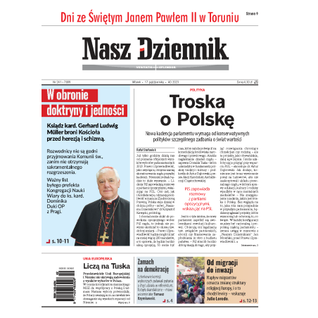 Nasz Dziennik z dnia 17.10.2023 wydanie PDF