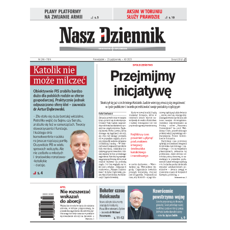 Nasz Dziennik z dnia 23.10.2023 wydanie PDF