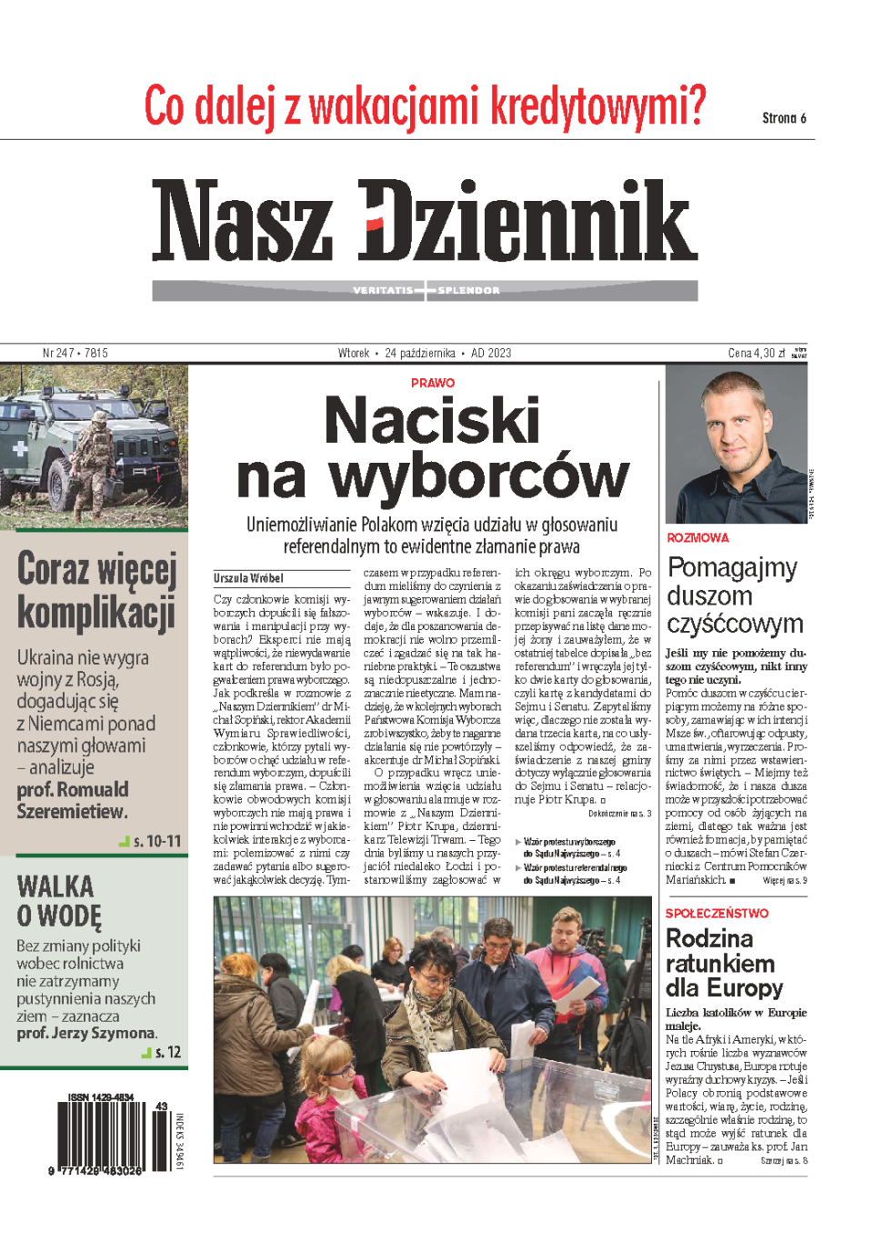 Nasz Dziennik z dnia 24.10.2023 wydanie PDF