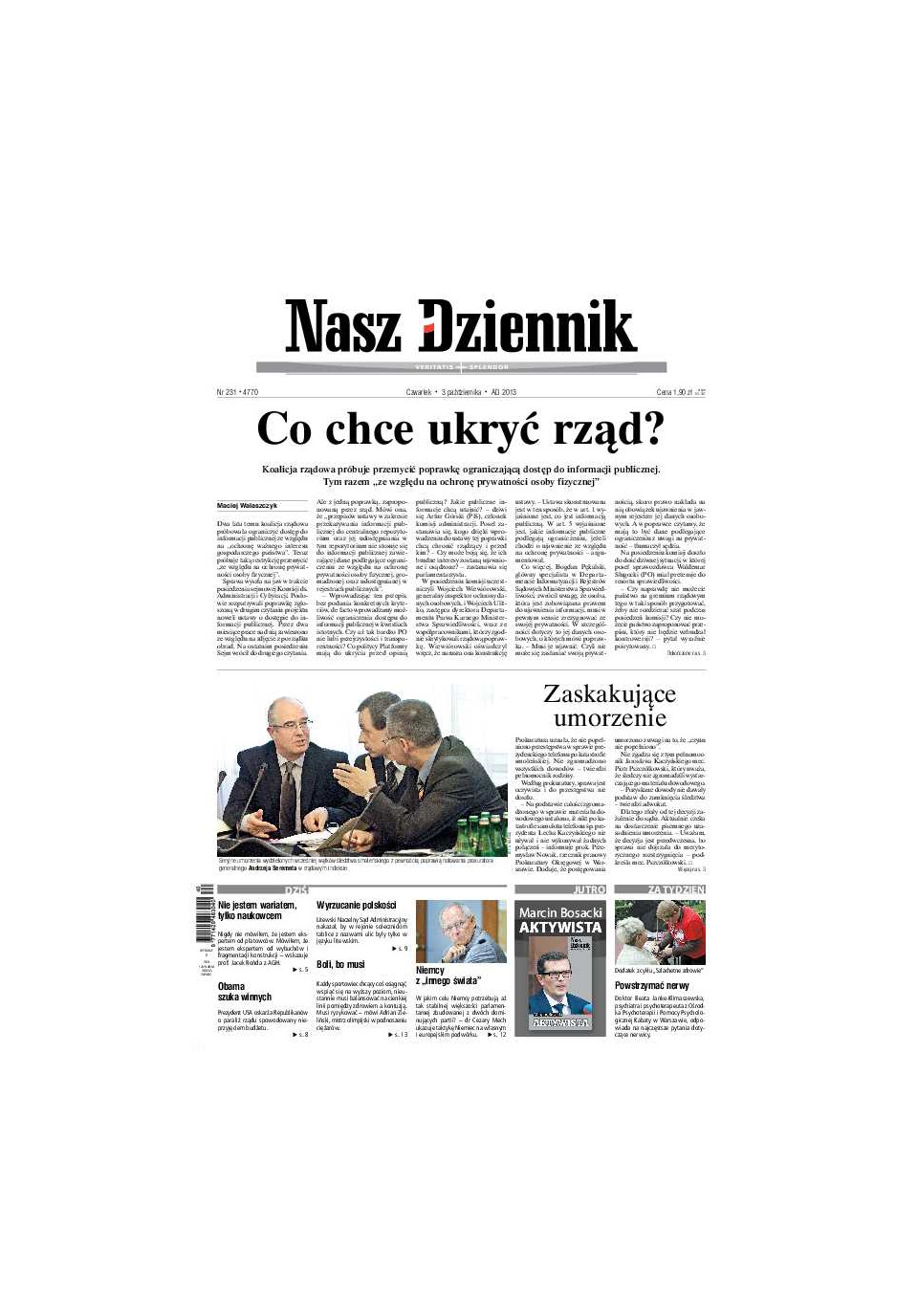 Nasz Dziennik z dnia 03.10.2013 wydanie PDF