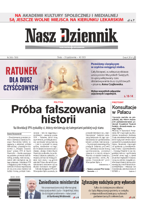 Nasz Dziennik z dnia 25.10.2023 wydanie PDF