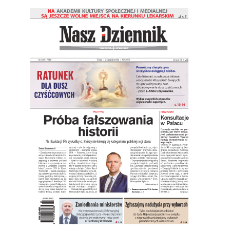 Nasz Dziennik z dnia 25.10.2023 wydanie PDF