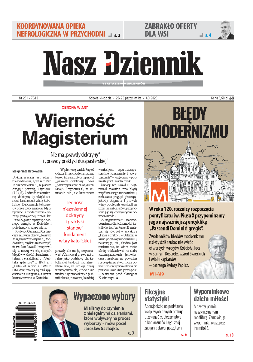 Nasz Dziennik z dnia 28.10.2023 wydanie PDF