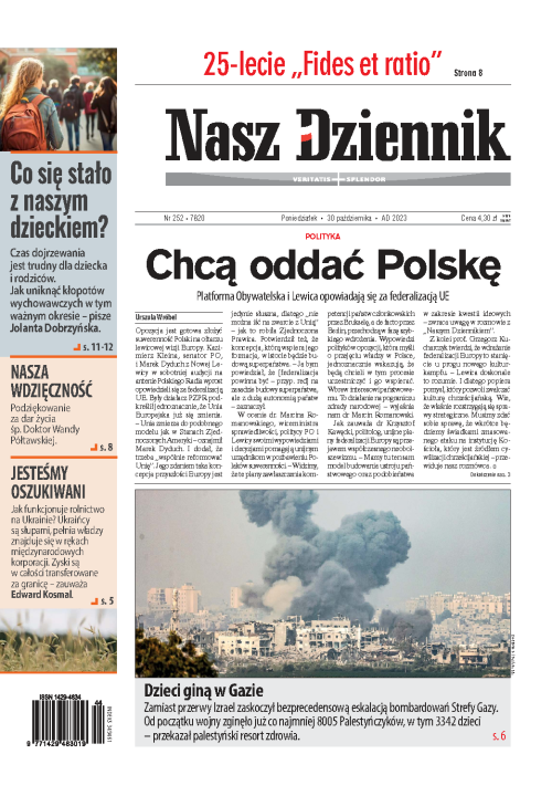Nasz Dziennik z dnia 30.10.2023 wydanie PDF