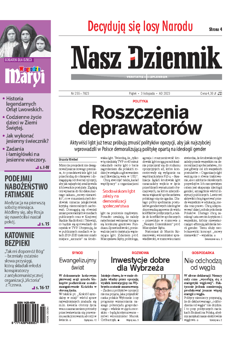 Nasz Dziennik z dnia 03.11.2023 wydanie PDF